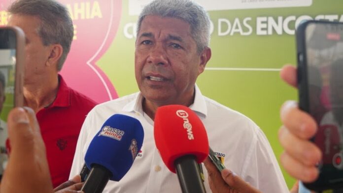 Jerônimo Rodrigues comentou o assunto em evento no bairro de Pau da Lima, em Salvador | Devid Santana / Bnews