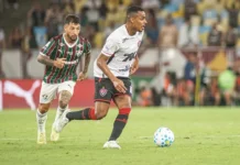 Mesmo com reação no segundo tempo, Vitória sofre empate no fim contra o Fluminense e segue sem vencer fora de casa